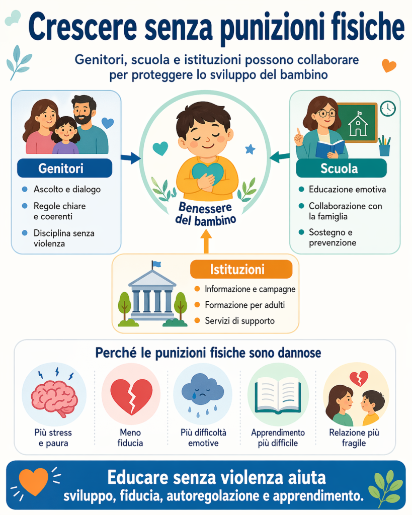 educare senza punire fisicamente